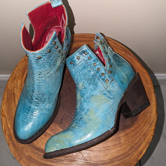 Ferrini womens booties - Turquoise - Size 8 1/2 - Picture 6 of 16